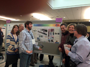 Colleagues at the the HyLab poster during the AOS March 2016 meeting